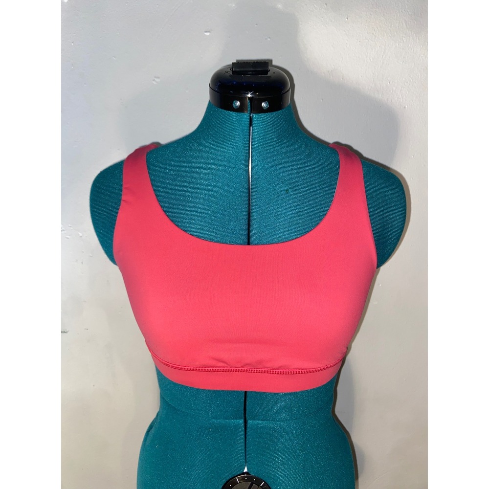 Lululemon Energy Bra Pink Strappy Criss‎ Cross Back Athleisure Gym Sports Bra